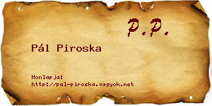 Pál Piroska névjegykártya